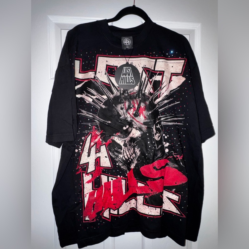 Black and Red Graphic Tee